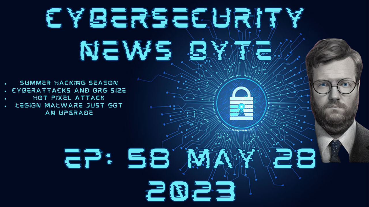 CyberSecurity News Byte Podcast: Episode 58: May 28 2023